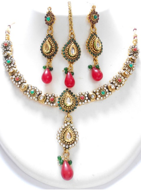 Polki Necklace Set